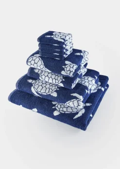 bonprix bonprix Toalla de mano de algodón con diseño de tortugas