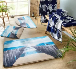 bonprix bonprix Toalla de mano de algodón con diseño de tortugas