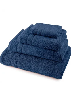 bonprix bonprix Muebles De Baño·Toallas De Baño|Toallas>Toalla de mano de algodón de calidad suave Azul marino