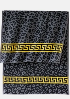 bonprix bonprix Toalla de mano de algodón con estampado de leopardo