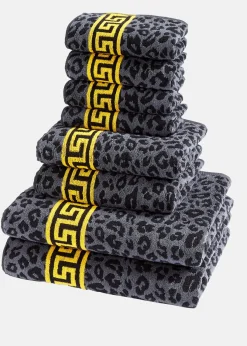 bonprix bonprix Toalla de mano de algodón con estampado de leopardo