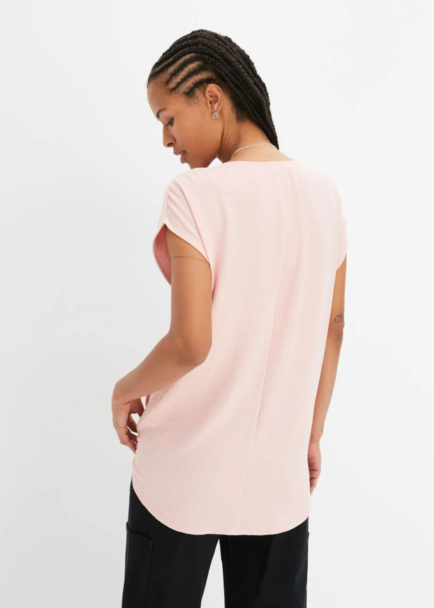 bonprix bonprix Camisetas>Top asimétrico rosa pastel