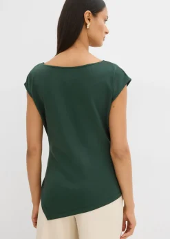 Mujer bonprix bonprix Top asimétrico de cómodo tejido de neopreno