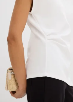 Mujer bonprix bonprix Top asimétrico de cómodo tejido de neopreno