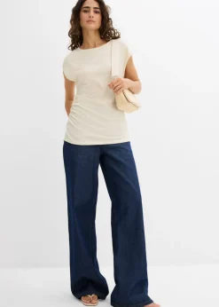 Mujer bonprix bonprix Top asimétrico de crepé ligero