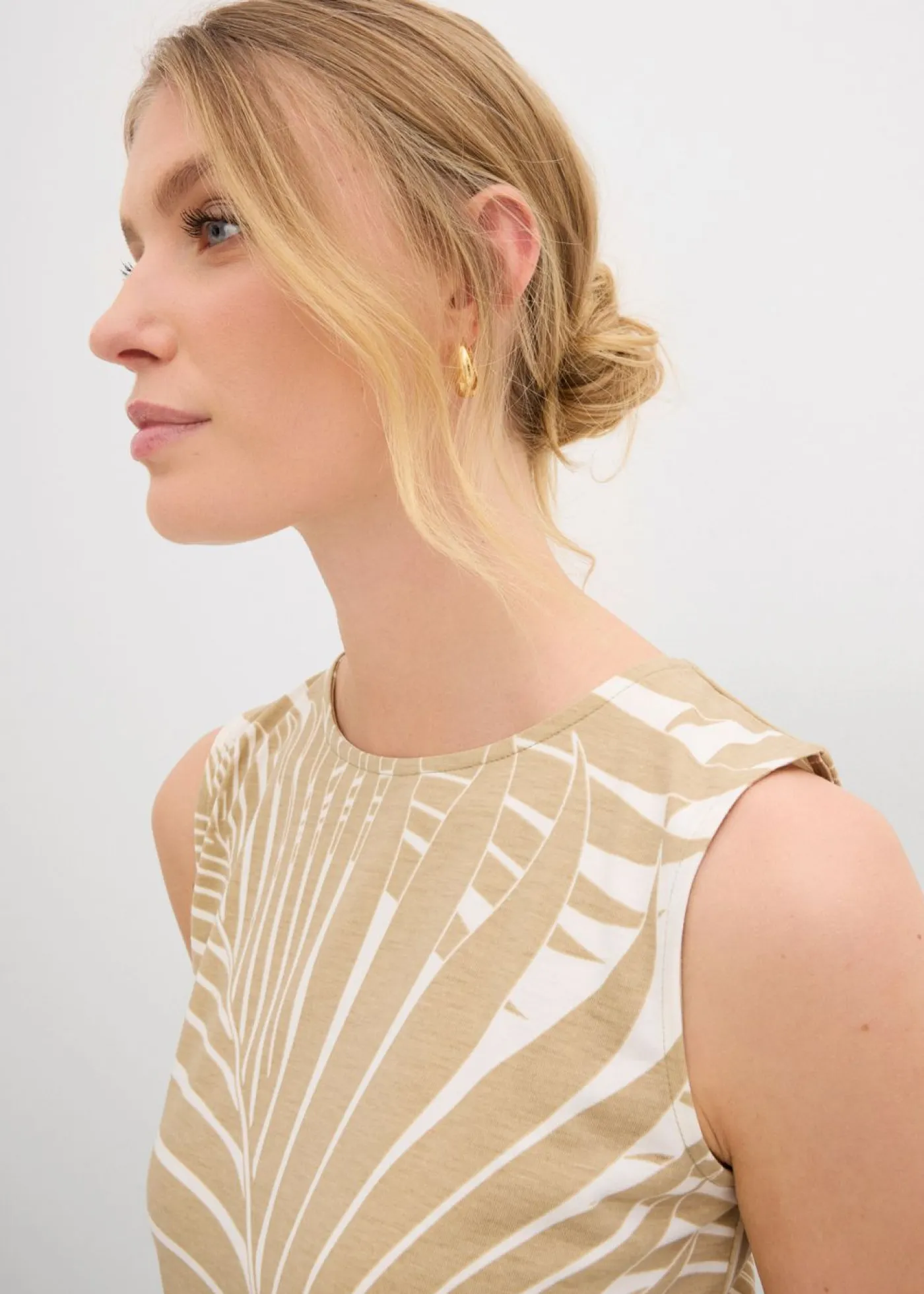 bonprix bonprix Camisetas>Top con aberturas laterales blanco lana-beige nuevo