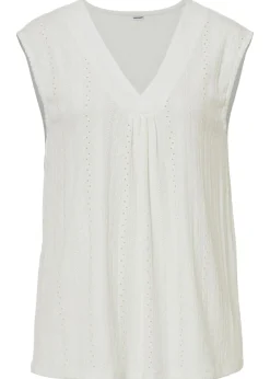 Mujer bonprix bonprix Top con bordado calado