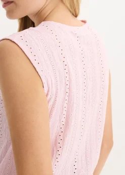 Mujer bonprix bonprix Top con bordado calado