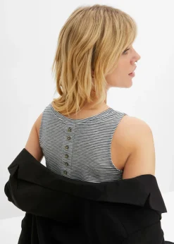 Mujer bonprix bonprix Top con botones en la espalda