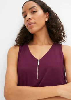 Mujer bonprix bonprix Top con cremallera