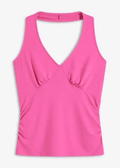 Mujer bonprix bonprix Top con cuello halter y escote pronunciado