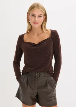 Mujer bonprix bonprix Top con escote cascada