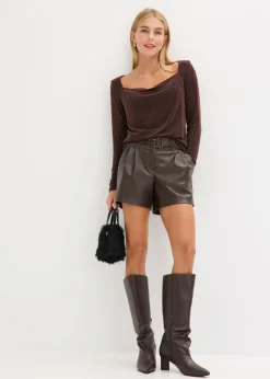 Mujer bonprix bonprix Top con escote cascada