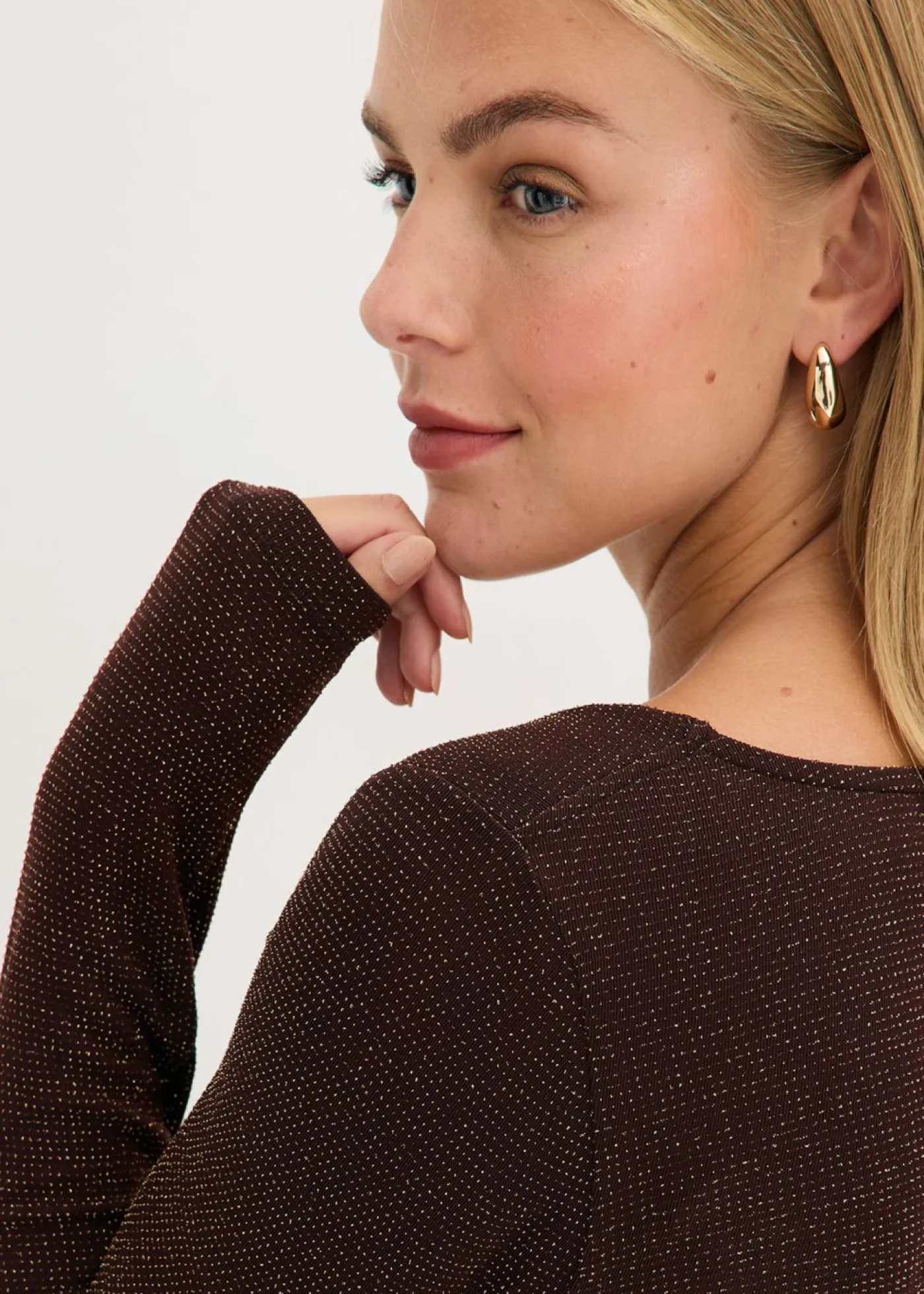 Mujer bonprix bonprix Top con escote cascada