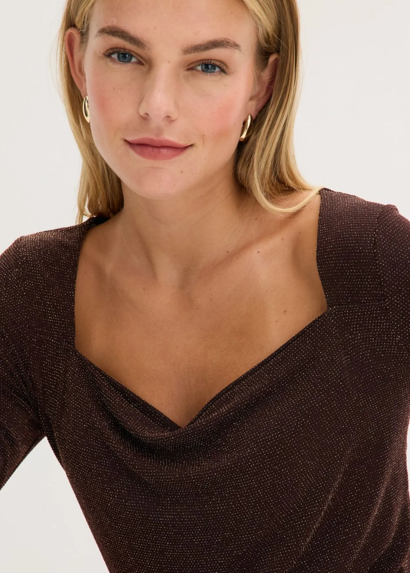 Mujer bonprix bonprix Top con escote cascada