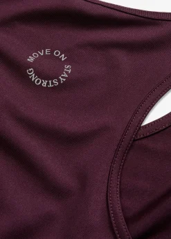 Mujer bonprix bonprix Top con espalda deportiva y material de secado rápido