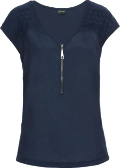 Mujer bonprix bonprix Top con hombros de encaje