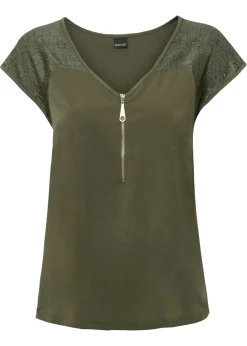 Mujer bonprix bonprix Top con hombros de encaje