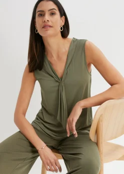 Mujer bonprix bonprix Top con lazo