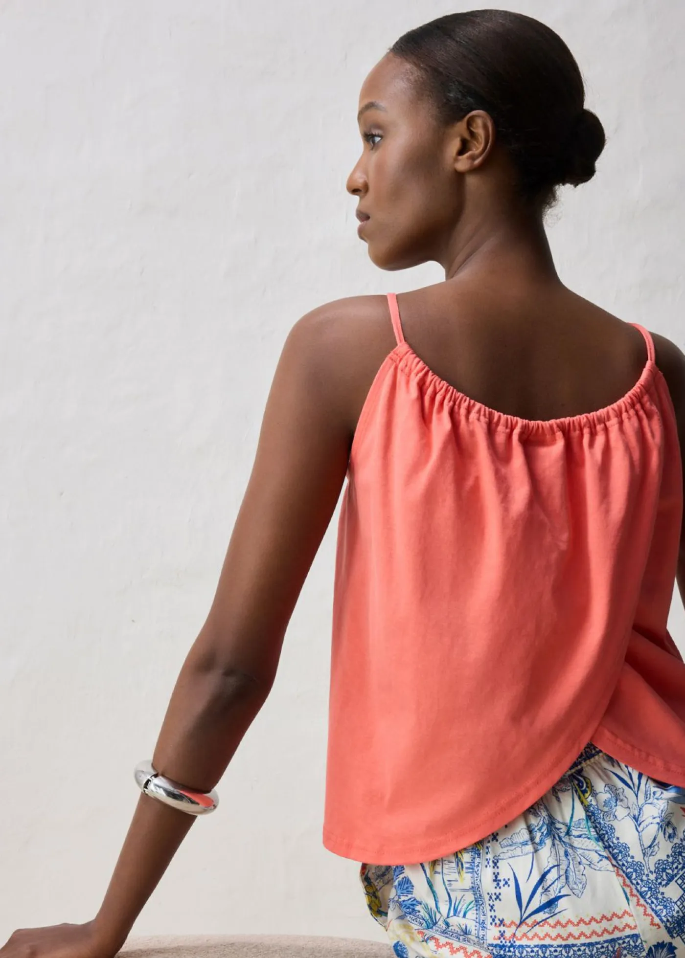 bonprix bonprix Premium|Camisetas>Top con tirantes finos Salmón claro