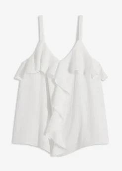 Mujer bonprix bonprix Top con tirantes finos y satén brillante