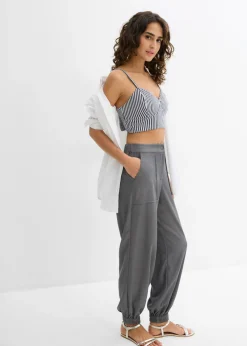 Mujer bonprix bonprix Top corto de algodón orgánico puro (2 unidades)