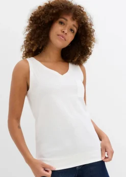 Mujer bonprix bonprix Top de algodón orgánico puro (2 unidades)