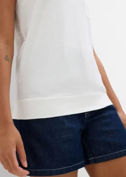 Mujer bonprix bonprix Top de algodón orgánico puro (2 unidades)