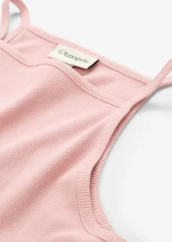 Mujer bonprix bonprix Top de algodón orgánico puro de canalé