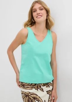 Mujer bonprix bonprix Top de algodón orgánico puro (2 unidades)