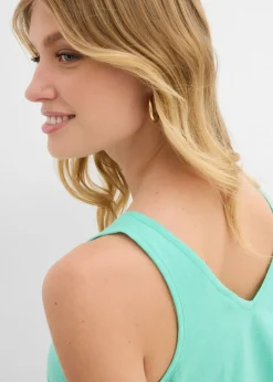 Mujer bonprix bonprix Top de algodón orgánico puro (2 unidades)