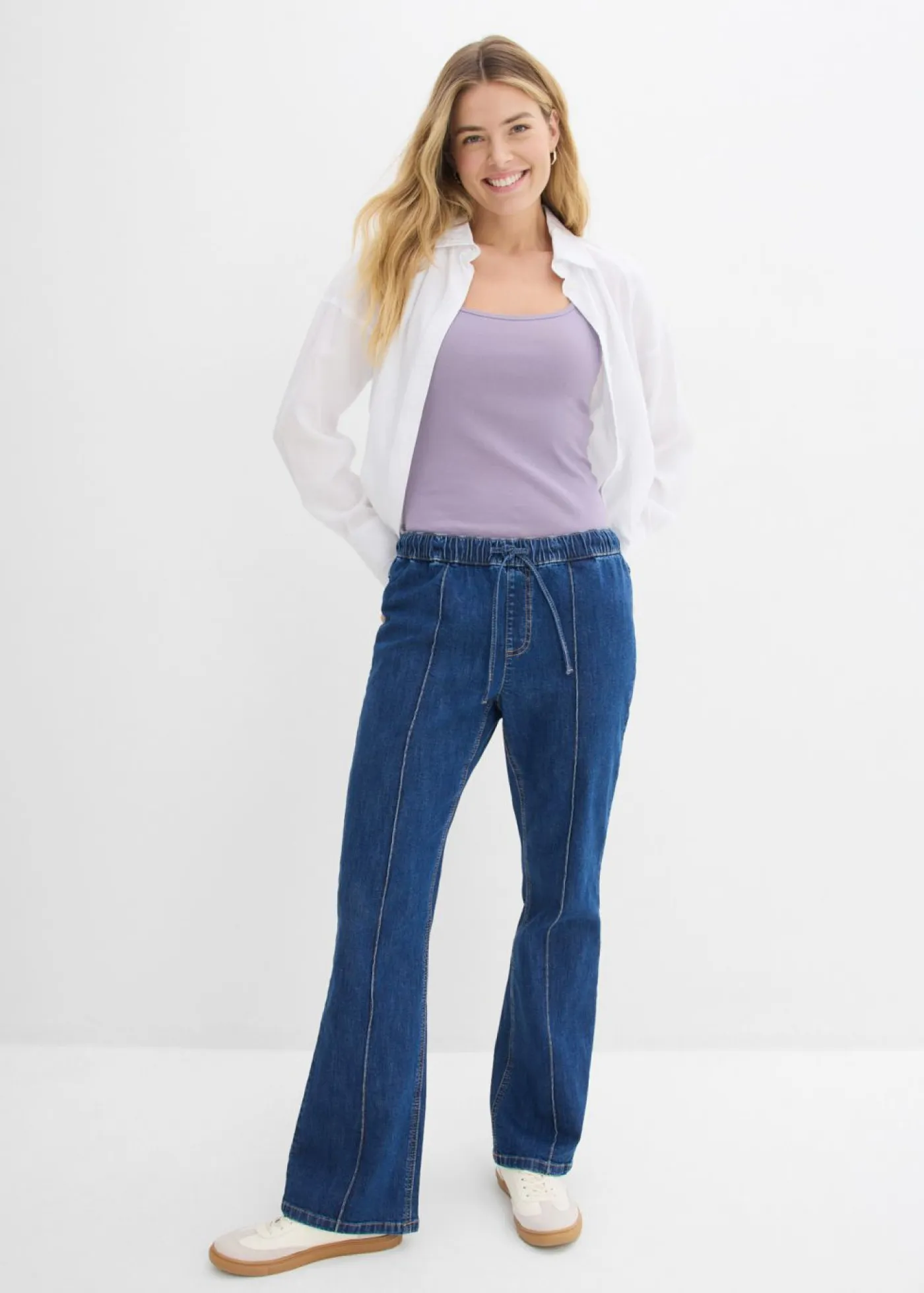 Mujer bonprix bonprix Top de algodón puro con tirantes finos (3 unidades)