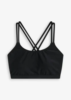Mujer bonprix bonprix Top de bikini bustier con tirantes cruzados