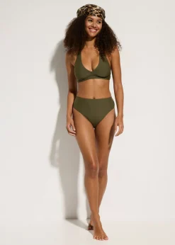 Mujer bonprix bonprix Top de bikini halter con escote en V