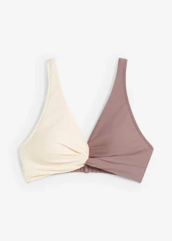 Mujer bonprix bonprix Top de bikini tipo bustier con detalle anudado