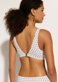 Mujer bonprix bonprix Top de bikini tipo bustier con escote en V