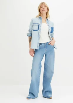 Mujer bonprix bonprix Top de canalé de algodón orgánico (2 unidades)