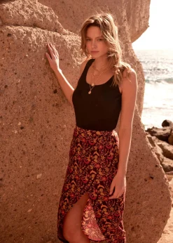 Mujer bonprix bonprix Top de canalé de algodón puro