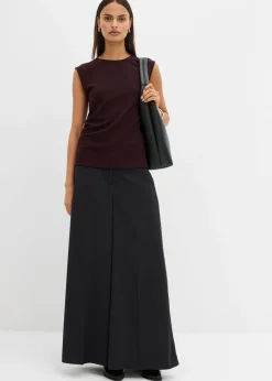 Mujer bonprix bonprix Top de crepé con hebilla decorativa