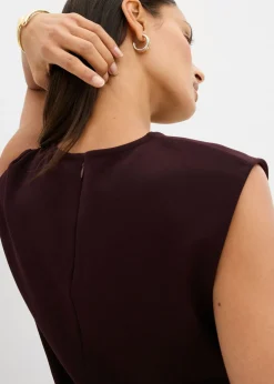 Mujer bonprix bonprix Top de crepé con hebilla decorativa