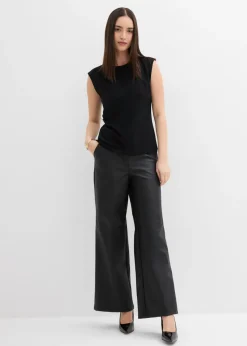 Mujer bonprix bonprix Top de crepé con hebilla decorativa