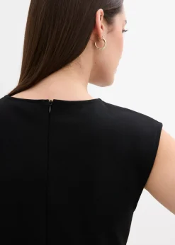 Mujer bonprix bonprix Top de crepé con hebilla decorativa