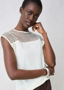 Mujer bonprix bonprix Top de lino puro