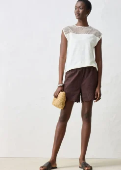 Mujer bonprix bonprix Top de lino puro