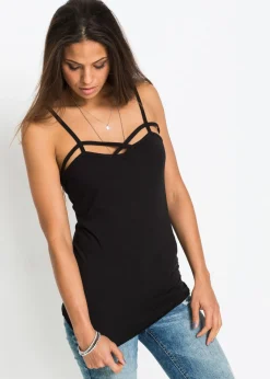 Mujer bonprix bonprix Top de mezcla de algodón (2 unidades)