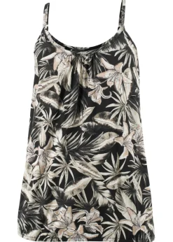 Mujer bonprix bonprix Top de mezcla de viscosa suave con tirantes finos