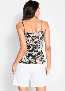 Mujer bonprix bonprix Top de mezcla de viscosa suave con tirantes finos