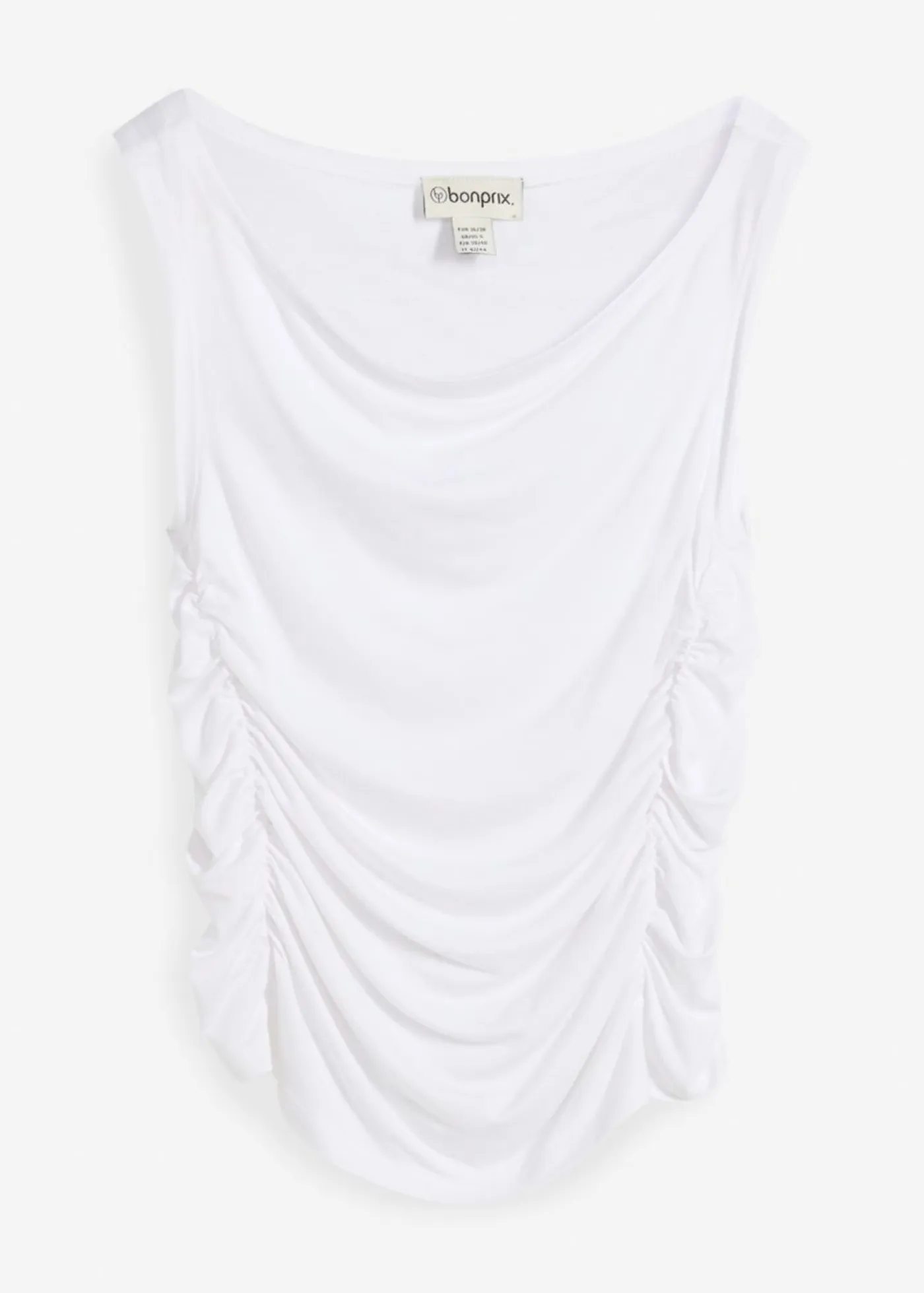 bonprix bonprix Camisetas>Top de mezcla de viscosa suave Blanco