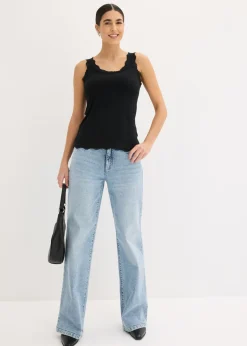 Mujer bonprix bonprix Top de mezcla de viscosa suave (2 unidades)