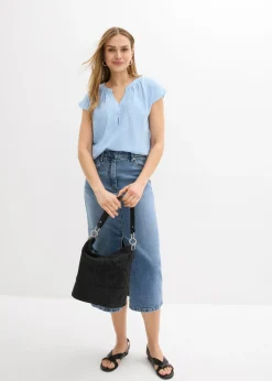 Mujer bonprix bonprix Top de muselina de algodón puro